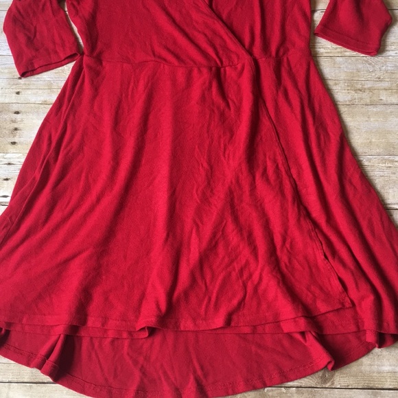 NWOT Torrid Faux Wrap Red Dress Size 2X - Picture 5 of 8